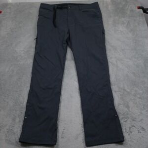 Slumberjack Pants Mens 38x32 Gray Fleece Outdoor Hiking Belted